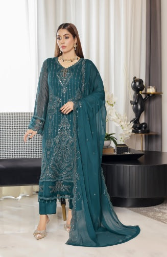 Saiyaara_New Fancy Bamber Chiffon Shirt With Bamber Chiffon Dupatta Collection