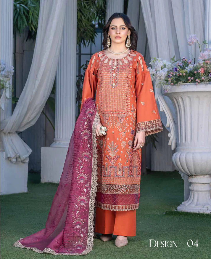 JJ EMBELLISH LAWN EID COLLECTION VOL - 08 Design - 05