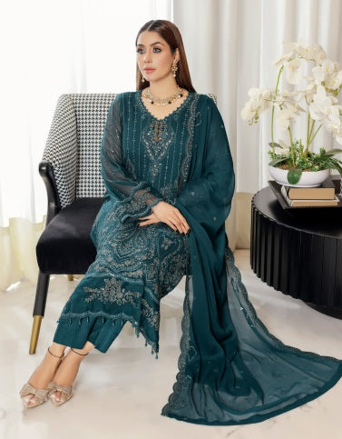 Saiyaara_New Fancy Bamber Chiffon Shirt With Bamber Chiffon Dupatta Collection