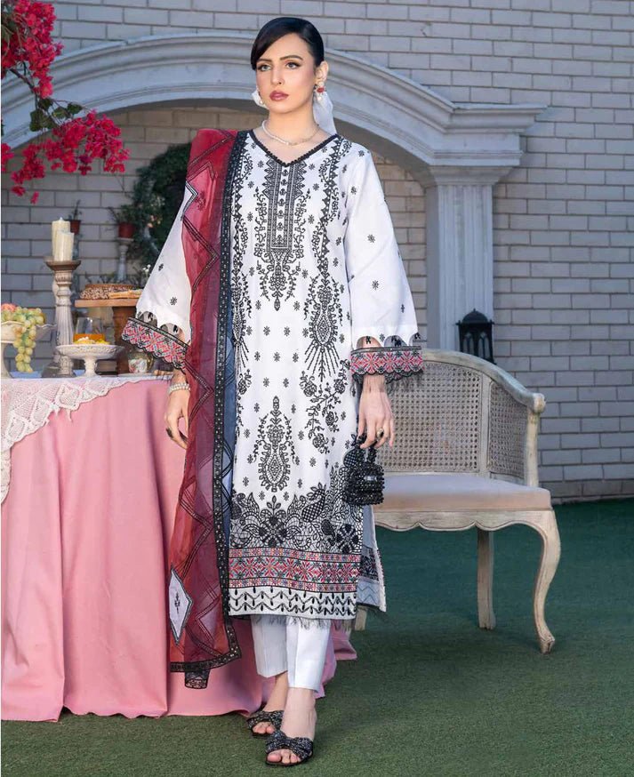 JJ EMBELLISH LAWN EID COLLECTION VOL - 08 Design - 06