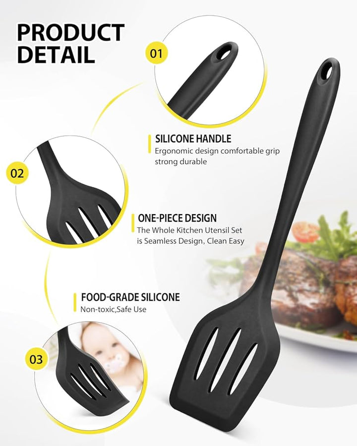 Silicone Palta Turners Spatula Cooking Utensils Kitchen Tools
