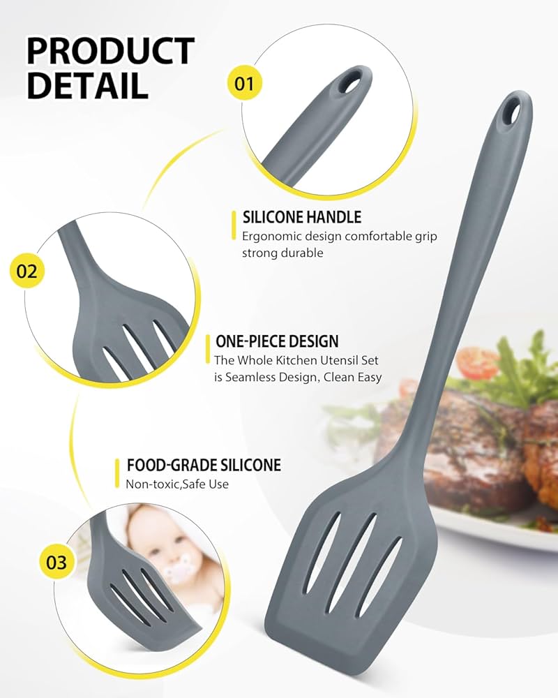 Silicone Palta Turners Spatula Cooking Utensils Kitchen Tools