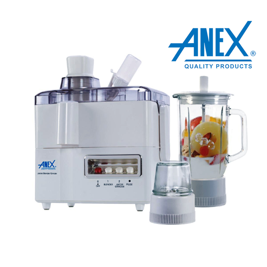 Anex Juicer Blender Grinder AG 178GL White