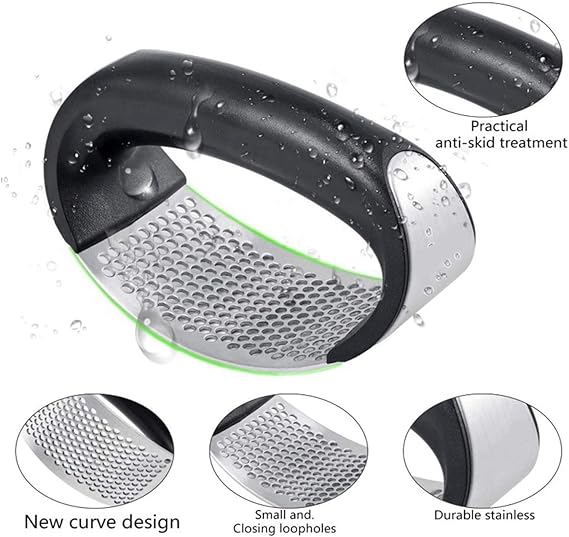 Kitchen Garlic Press Rocker Garlic Crusher Tool