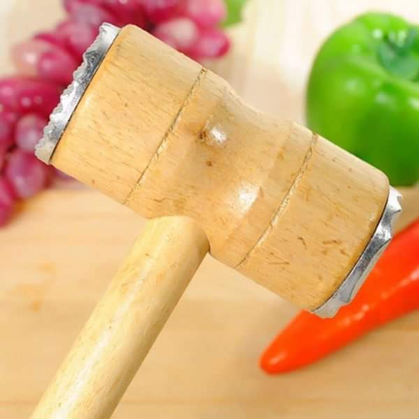 Wooden Double Sided Meat Hammer