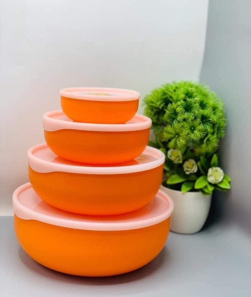 Plash Bowl Set of 4 / Splash Bowl Set 4 in1 With Lid