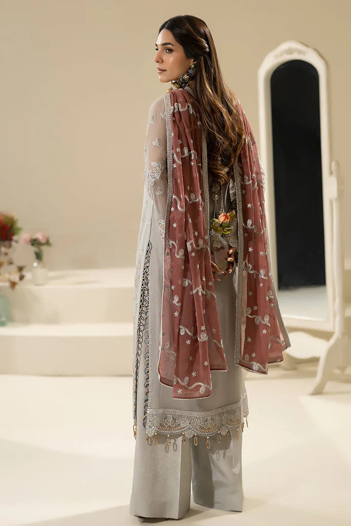 Nisha By Imrozia Unstitched 3 Piece Luxury Chiffon Eid Edit Collection-M-85-Mehza