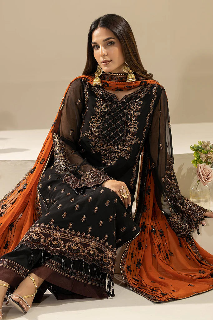 Nisha By Imrozia Unstitched 3 Piece Luxury Chiffon Eid Edit Collection-M-87-Waniya
