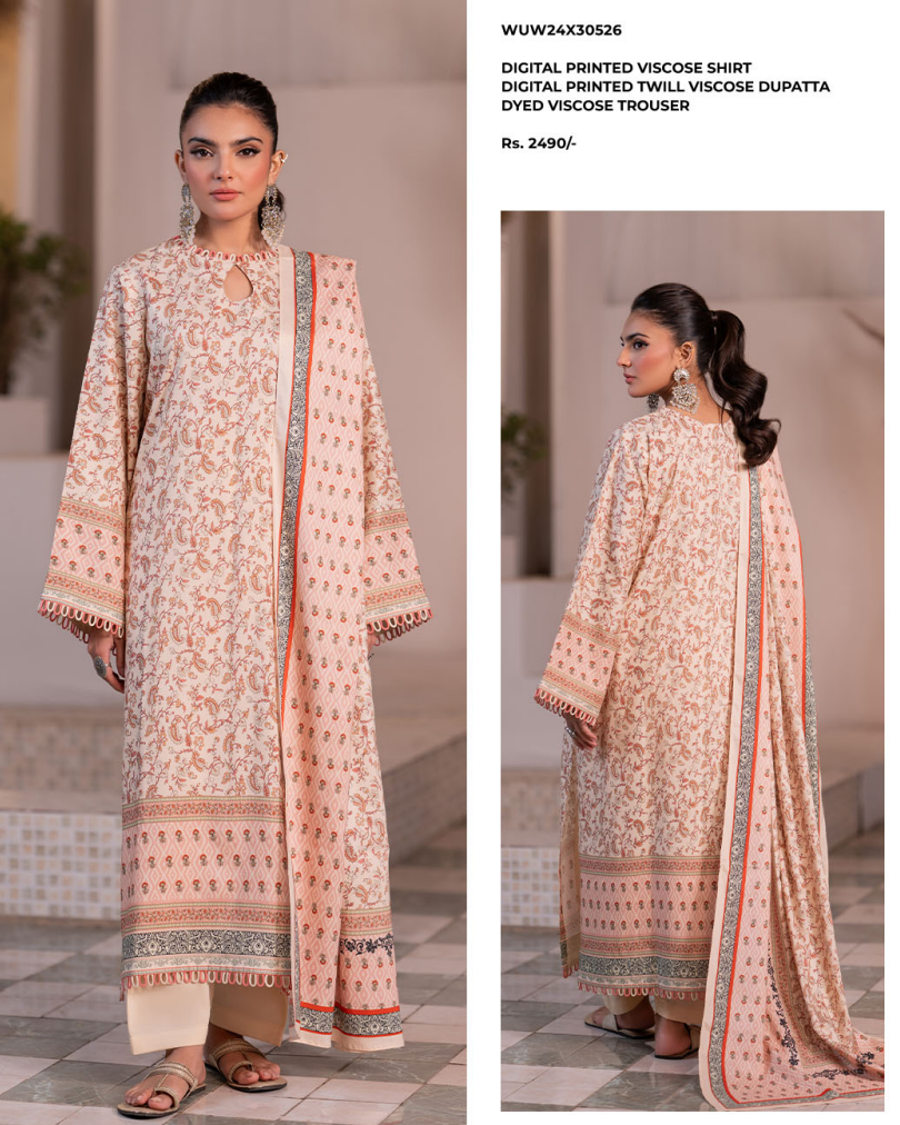 Zellbury winter khadar 3 piece