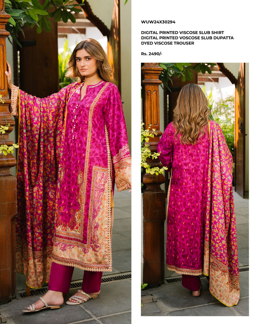 Zellbury winter viscose 3 piece