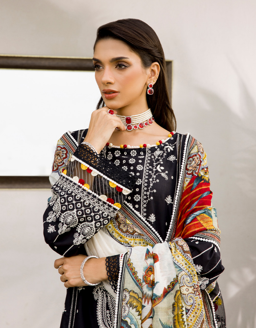 Zellbury chikankari 3 piece