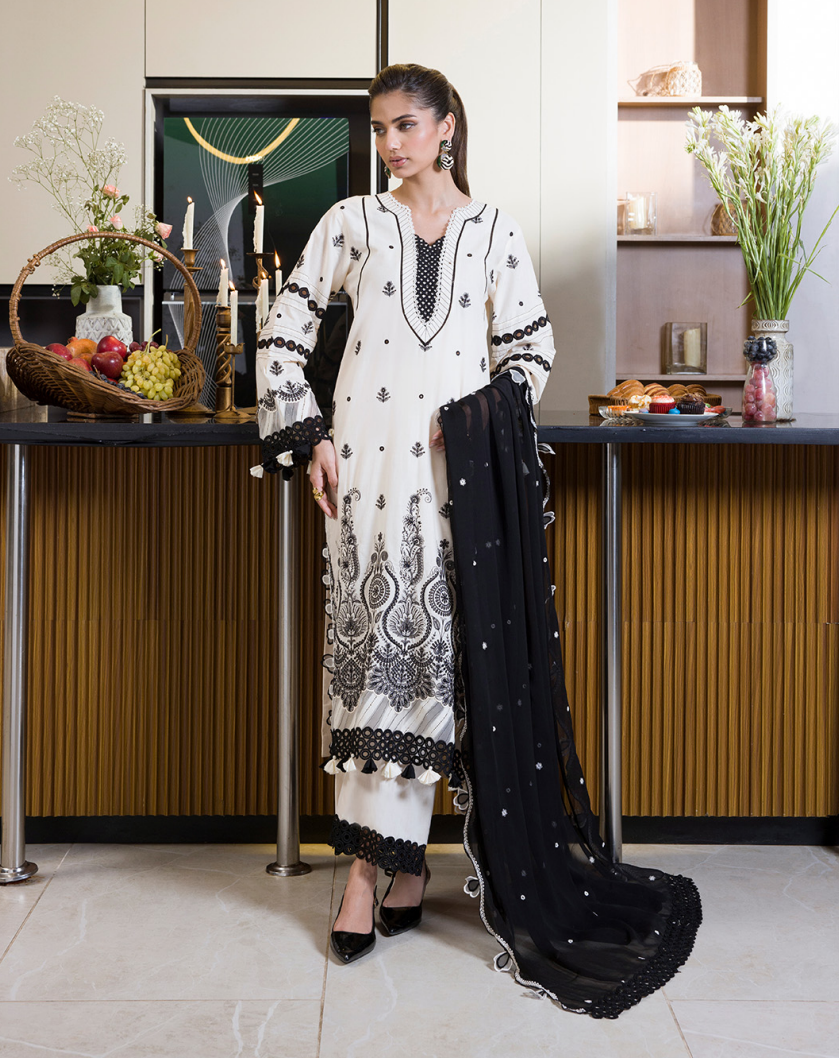 Zellbury chikankari 3 piece