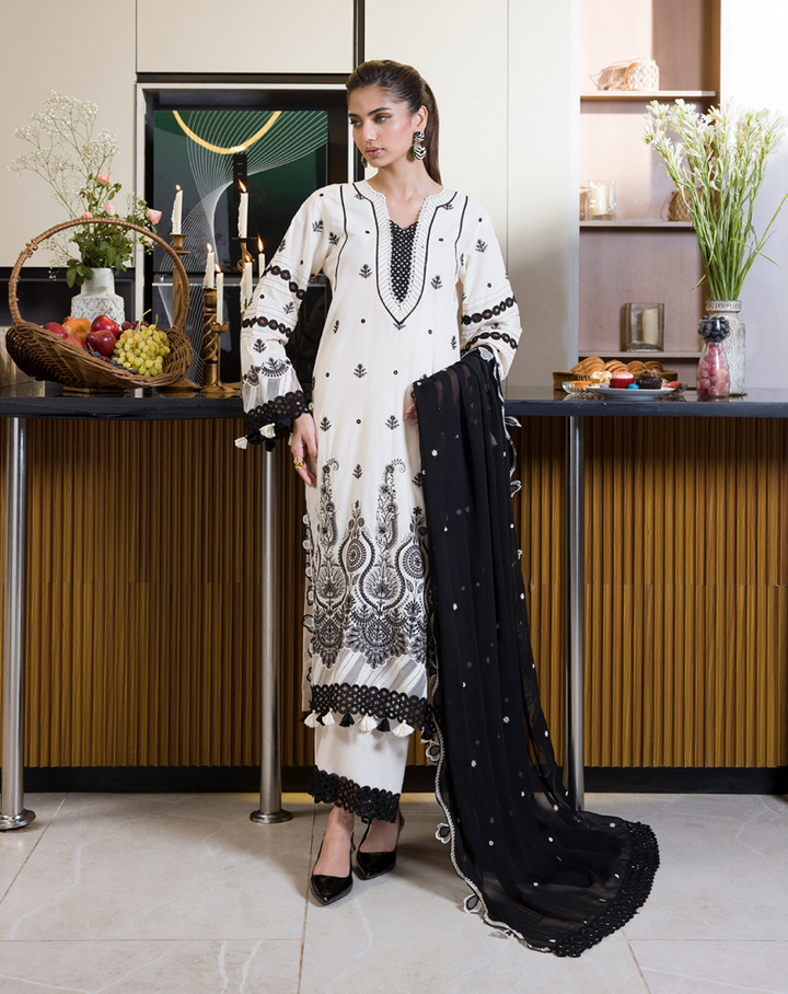 Zellbury chikankari 3 piece