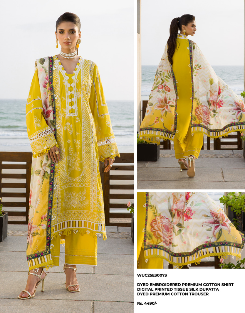 Zellbury chikankari 3 piece