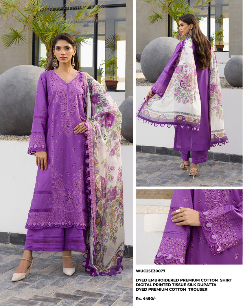 Zellbury chikankari 3 piece