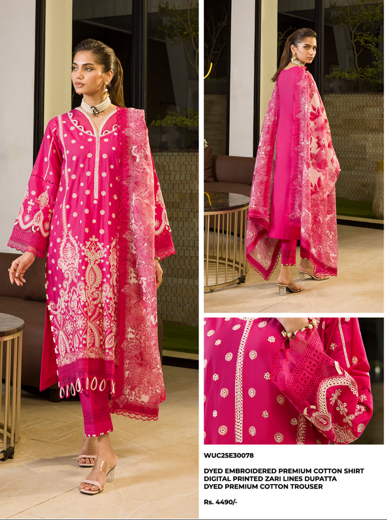 Zellbury chikankari 3 piece