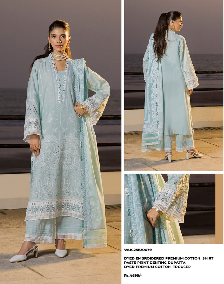zellbury chikankari 3 piece