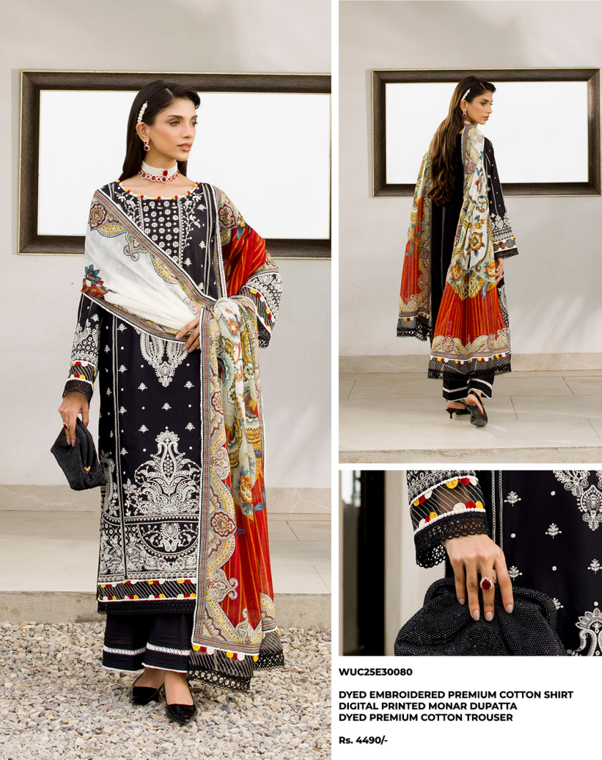 Zellbury chikankari 3 piece