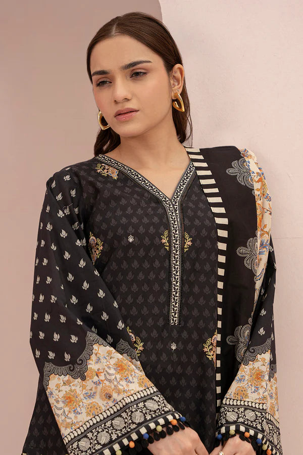 ZELLBURY WOMEN Embroidered Shirt Dupatta - 0313