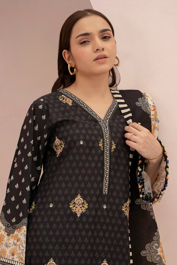 ZELLBURY WOMEN Embroidered Shirt Dupatta - 0313