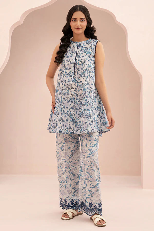 Zellbury Embroidered Lawn 2 Piece Unstitched Suit WUS25E20416