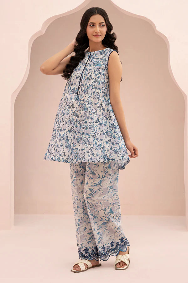 Zellbury Embroidered Lawn 2 Piece Unstitched Suit WUS25E20416