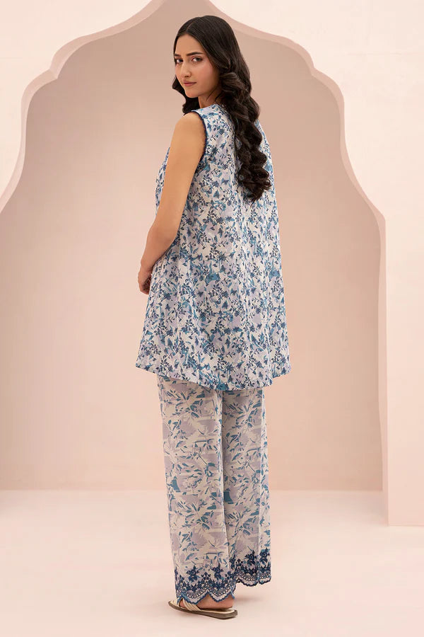 Zellbury Embroidered Lawn 2 Piece Unstitched Suit WUS25E20416