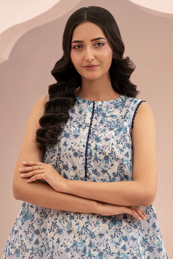 Zellbury Embroidered Lawn 2 Piece Unstitched Suit WUS25E20416