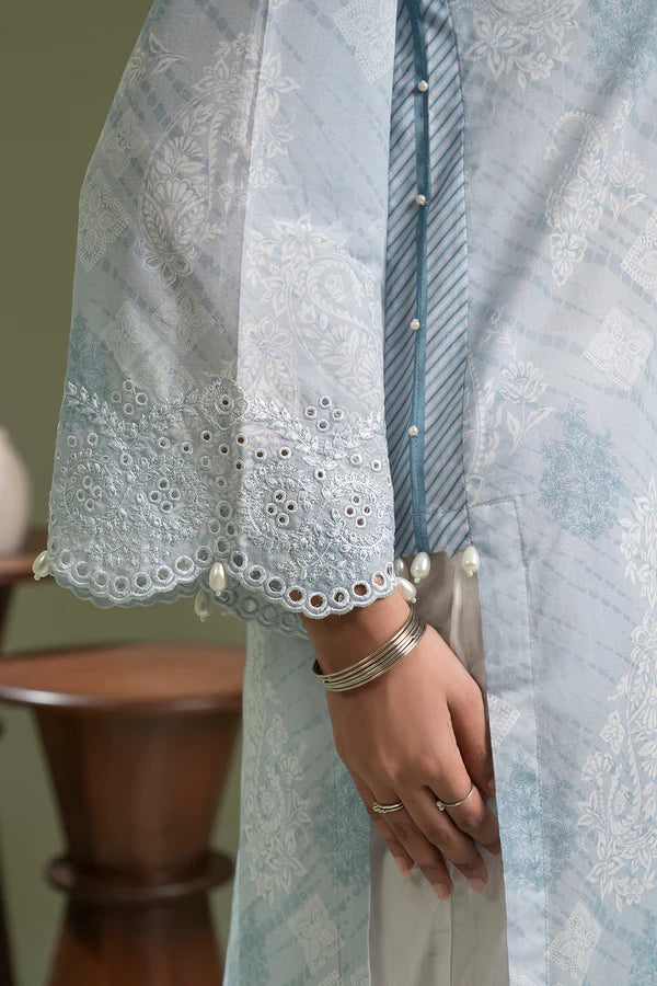 Zellbury Embroidered Lawn 2 Piece Unstitched Suit WUS25E20422