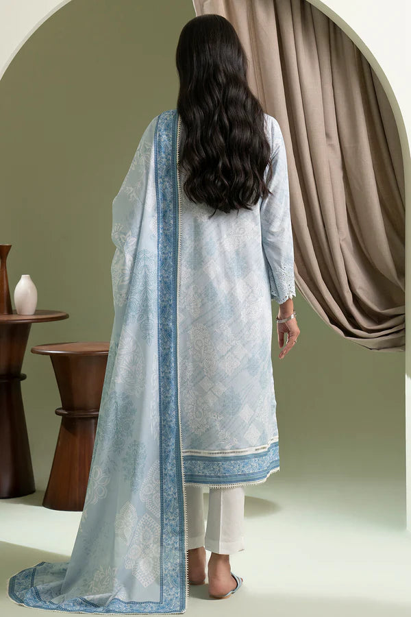 Zellbury Embroidered Lawn 2 Piece Unstitched Suit WUS25E20422