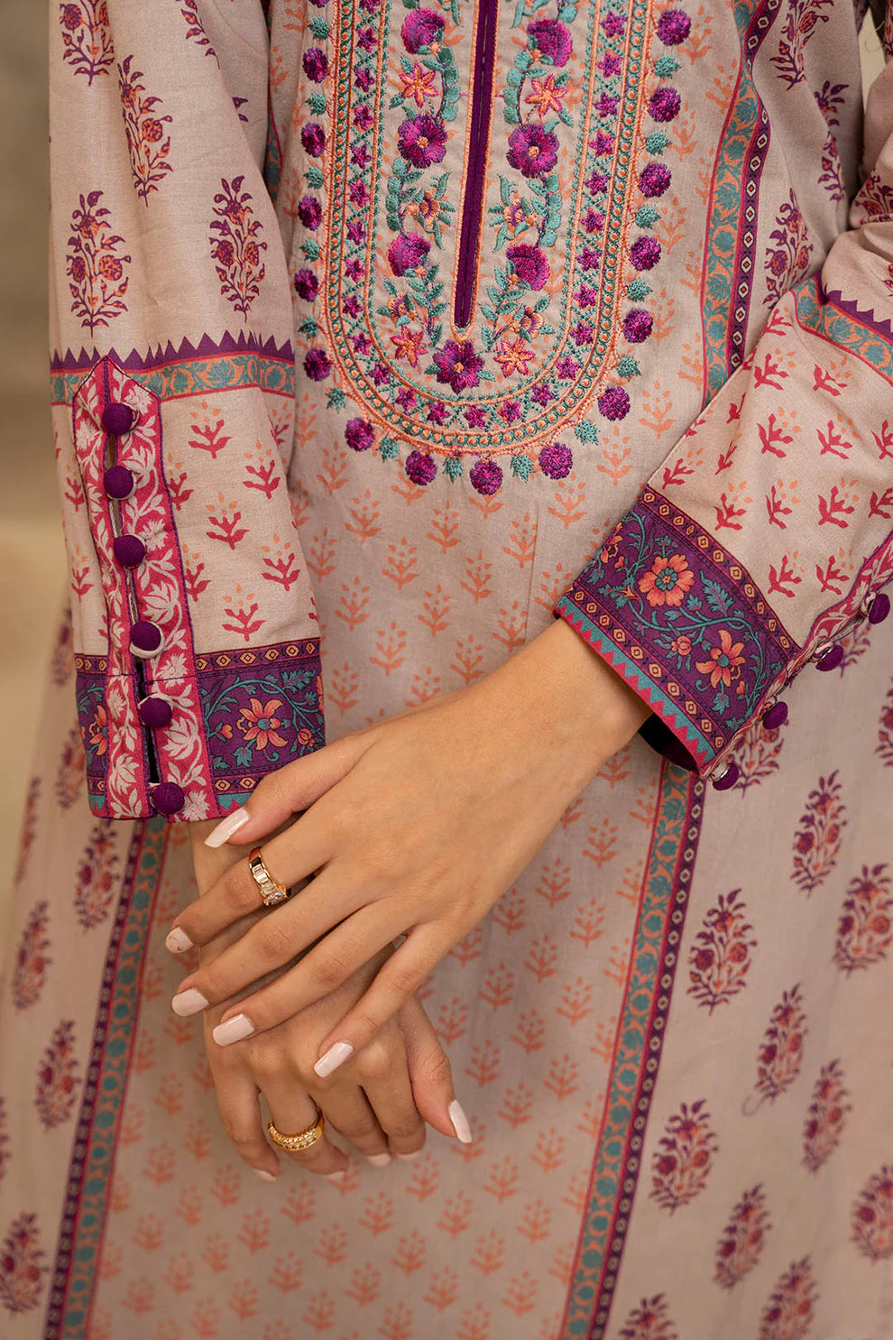 Zellbury Summer Embroidered Lawn Unstitched 3Pc Suit WUS25E30064