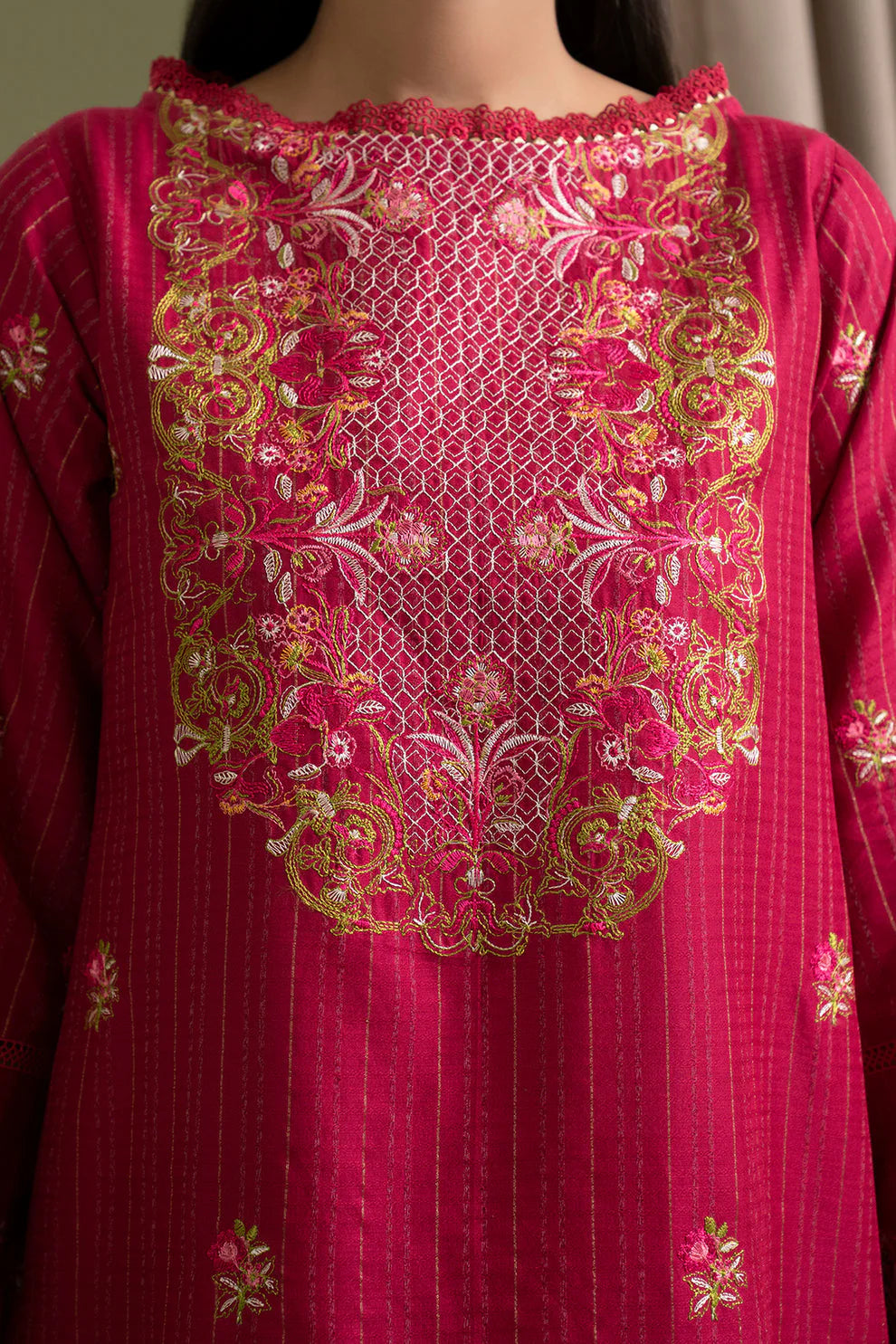 Zellbury Summer Embroidered Lawn Unstitched 3Pc Suit WUS25E30346