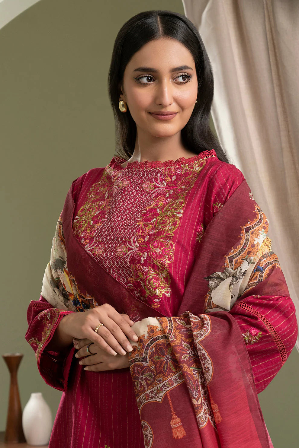 Zellbury Summer Embroidered Lawn Unstitched 3Pc Suit WUS25E30346