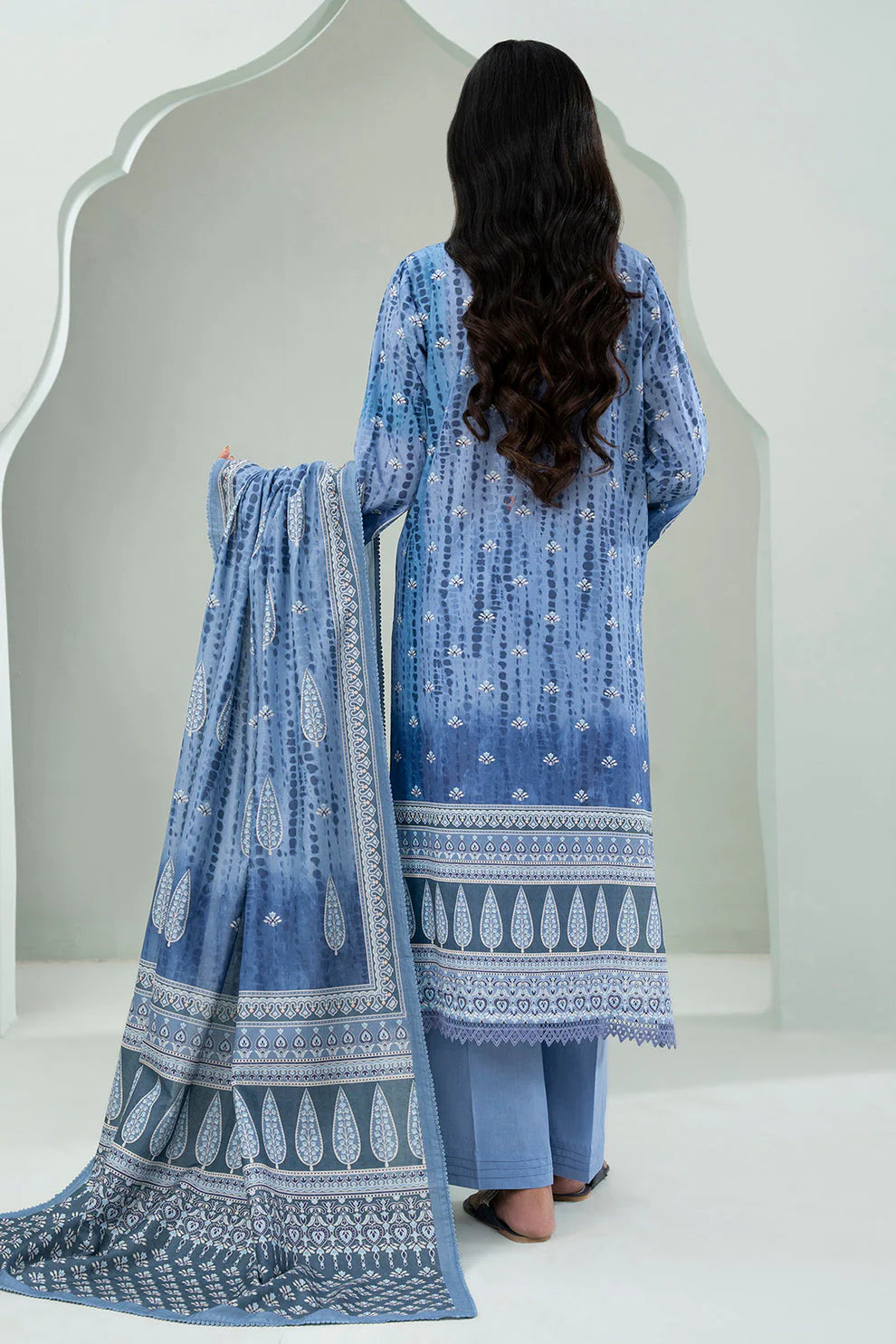 Zellbury Summer Embroidered Lawn Unstitched 3Pc Suit WUS25E30456