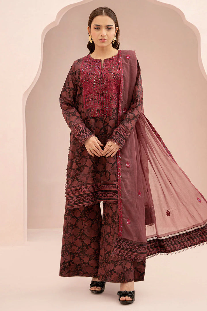 Zellbury Summer Embroidered Lawn Unstitched 3Pc Suit WUS25E30674