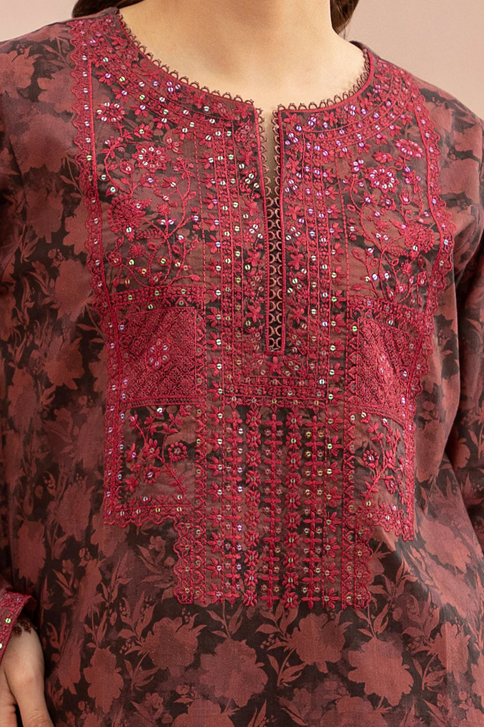 Zellbury Summer Embroidered Lawn Unstitched 3Pc Suit WUS25E30674