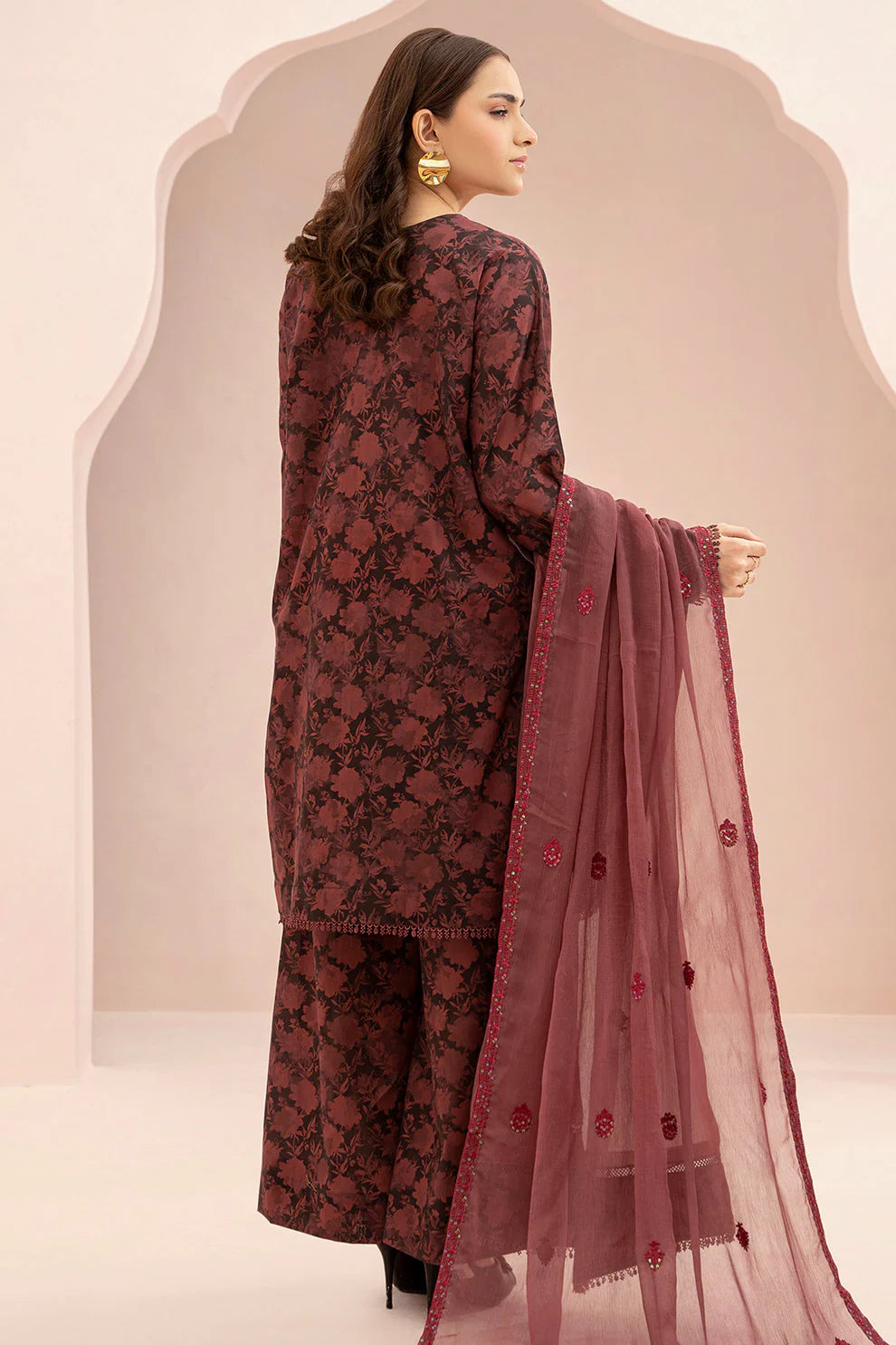 Zellbury Summer Embroidered Lawn Unstitched 3Pc Suit WUS25E30674