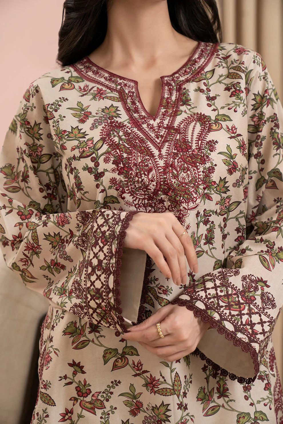 Zellbury Summer Embroidered Lawn Unstitched 3Pc Suit WUS25E30678