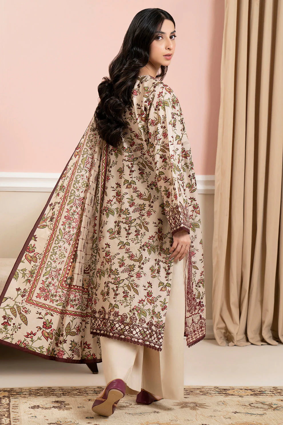 Zellbury Summer Embroidered Lawn Unstitched 3Pc Suit WUS25E30678