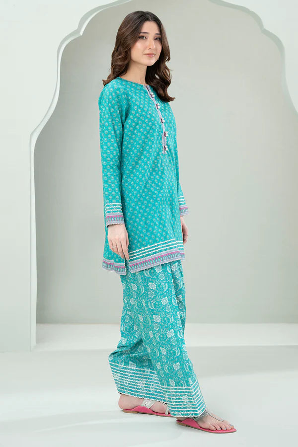 Zellbury Printed Lawn 2 Piece Unstitched Suit WUS25X20413