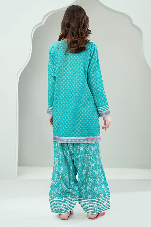 Zellbury Printed Lawn 2 Piece Unstitched Suit WUS25X20413