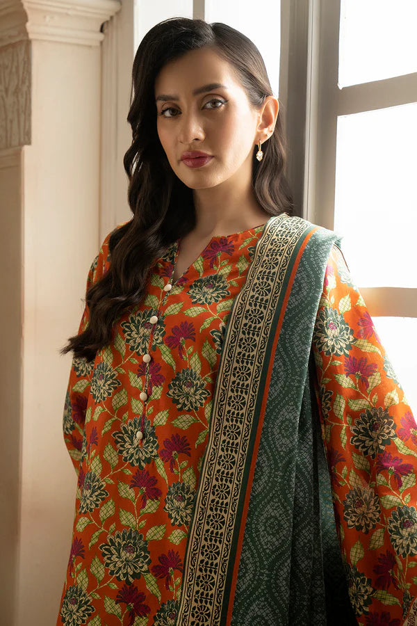 Zellbury Printed Lawn 2 Piece Unstitched Suit WUS25X20540
