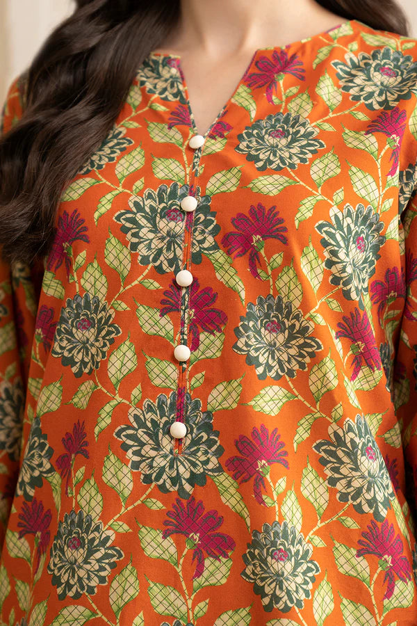 Zellbury Printed Lawn 2 Piece Unstitched Suit WUS25X20540