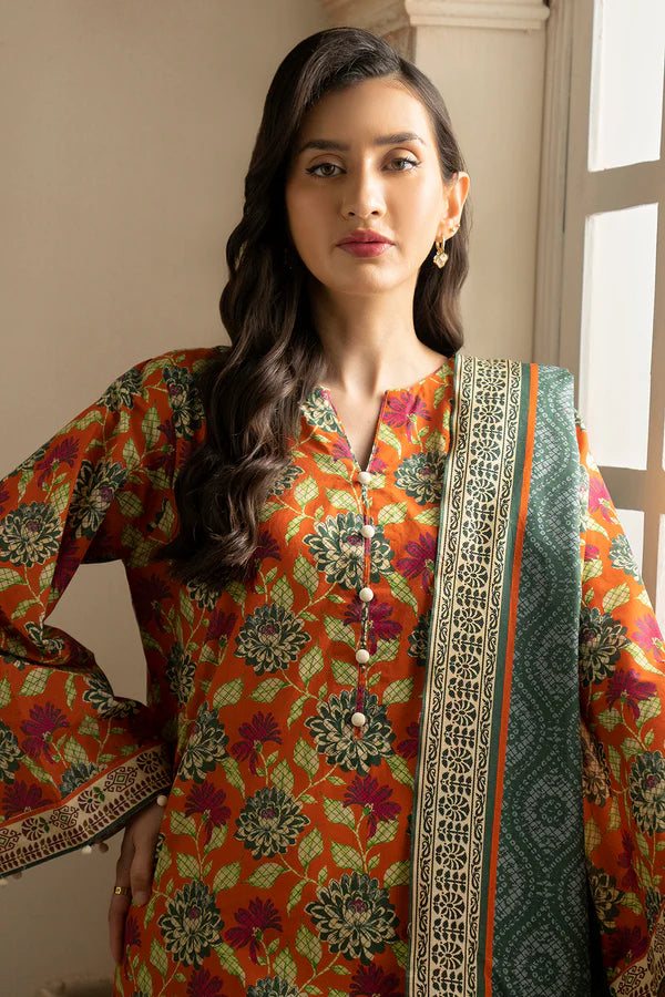 Zellbury Printed Lawn 2 Piece Unstitched Suit WUS25X20540