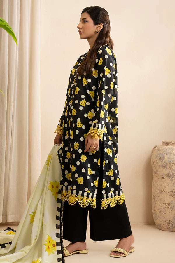 Zellbury Printed Lawn 2 Piece Unstitched Suit WUS25X20544