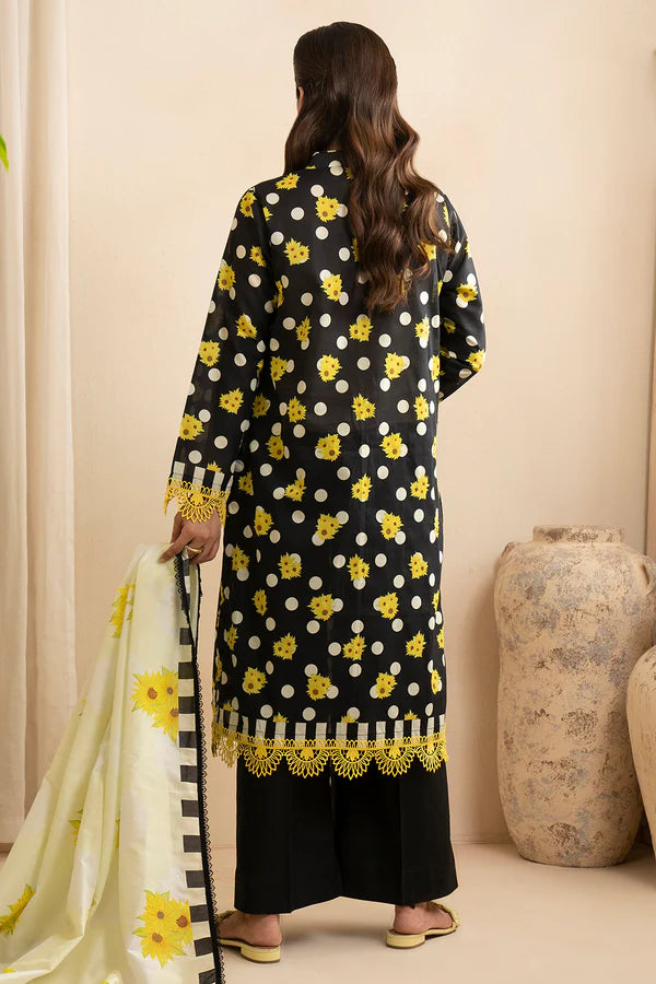 Zellbury Printed Lawn 2 Piece Unstitched Suit WUS25X20544