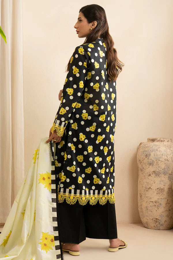 Zellbury Printed Lawn 2 Piece Unstitched Suit WUS25X20544