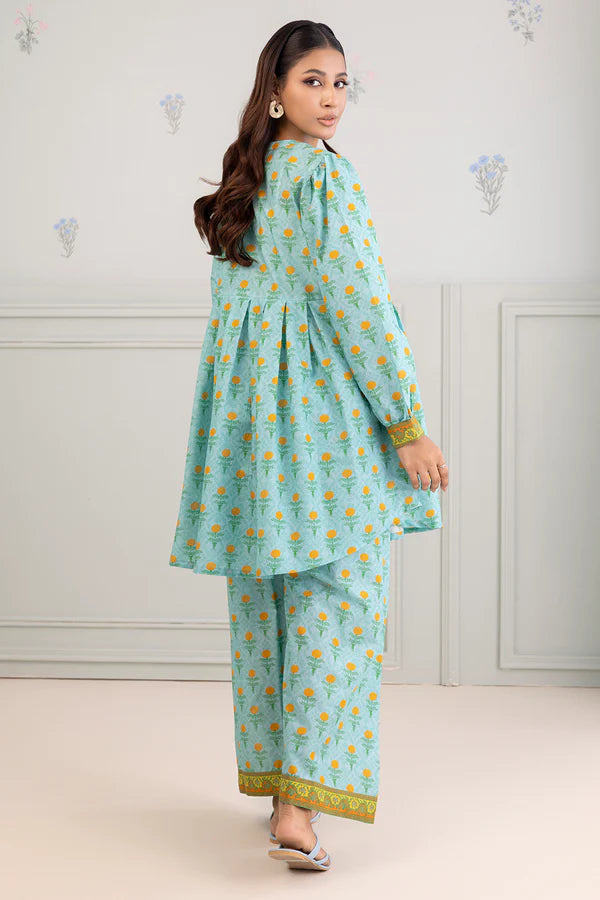 Zellbury Printed Lawn 2 Piece Unstitched Suit WUS25X20549