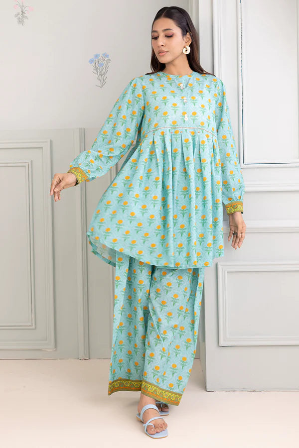 Zellbury Printed Lawn 2 Piece Unstitched Suit WUS25X20549