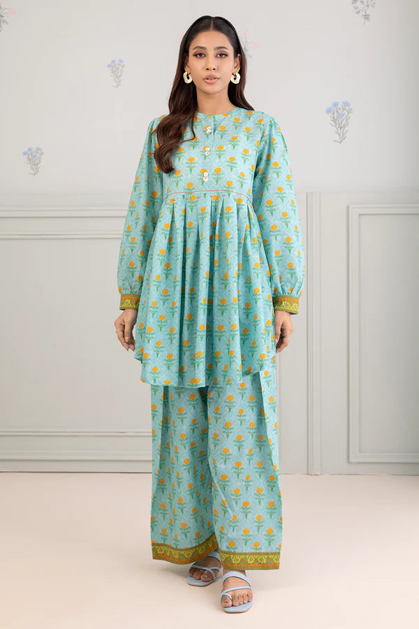 Zellbury Printed Lawn 2 Piece Unstitched Suit WUS25X20549